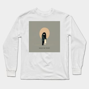 [AI Art] Hold me tight, Minimal Art Style Long Sleeve T-Shirt